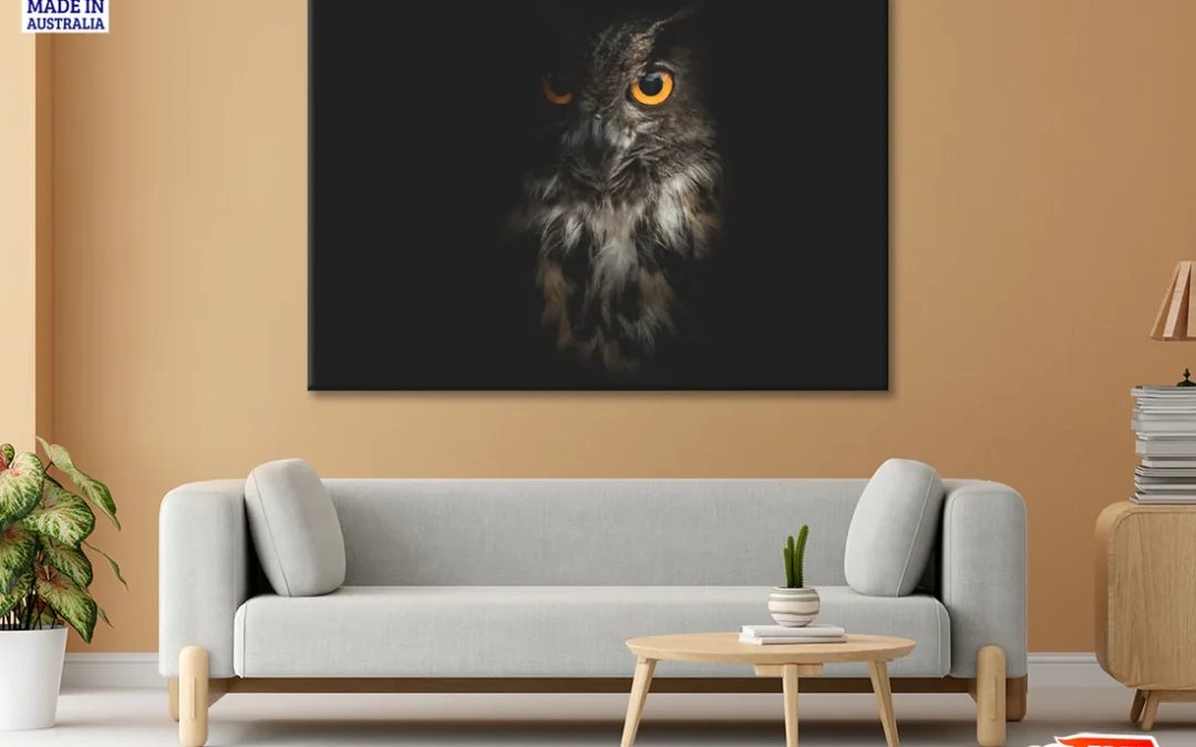 Eurasian Eagle – Owl with Black Print 100% Australian Made