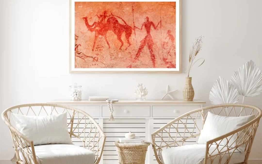 Famous Prehistoric Rock Paintings of Tassili N’Ajjer, Algeria Home Decor Premium Quality Poster Print Choose Your Sizes