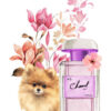 Pink Perfume with Pomeranian Dog Print 100% Australian Made - Image 3