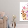 Pink Perfume with Pomeranian Dog Print 100% Australian Made - Image 2