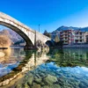 Brembo River In Brembana Valley Glass Framed Wall Art, Ready to Hang Quality Print - Image 2
