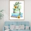 Sunflower Green Colored Perfume Design Home Decor Premium Quality Poster Print Choose Your Sizes