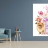 Pink Perfume with Pomeranian Dog Print 100% Australian Made