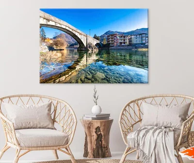 Brembo River In Brembana Valley Print 100% Australian Made