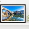 Brembo River In Brembana Valley Glass Framed Wall Art, Ready to Hang Quality Print