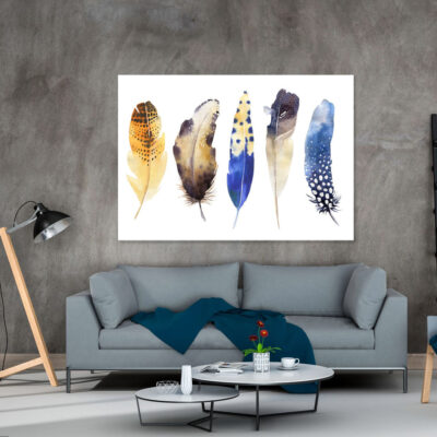 Native Feather Popular multicoloured Print 100% Australian Made