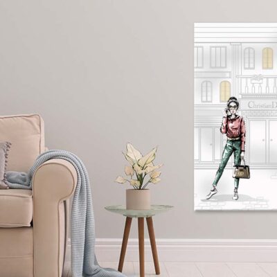 Modern Girl with Luxury Fashion Store Print 100% Australian Made