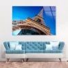 Eiffel Tower & Blue Sky Acrylic Glass Print Tempered Glass Wall Art 100% Made in Australia Ready to Hang - Image 3