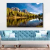 Bella Home Autumn View at Lake Antorno Italy Print Canvas Ready to hang