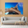 Eiffel Tower & Blue Sky Acrylic Glass Print Tempered Glass Wall Art 100% Made in Australia Ready to Hang - Image 2