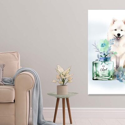 Modern Fashion Perfume with Samoyed Dog Print 100% Australian Made