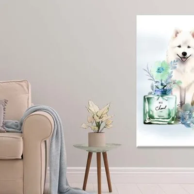 Modern Fashion Perfume with Samoyed Dog Print 100% Australian Made