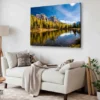 Bella Home Autumn View at Lake Antorno Italy Print Canvas Ready to hang - Image 2