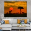 Deer in Kruger Park Sunset View Photograph Print 100% Australian Made
