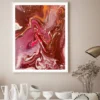 White Pink & Red Abstract Acrylic Design Home Decor Premium Quality Poster Print Choose Your Sizes - Image 2