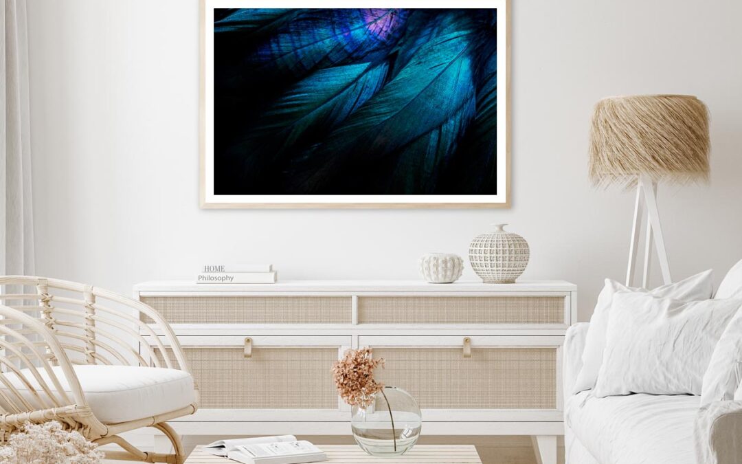 Stylish Dark Feather Home Decor Premium Quality Poster Print Choose Your Sizes