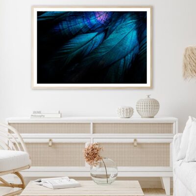 Stylish Dark Feather Home Decor Premium Quality Poster Print Choose Your Sizes