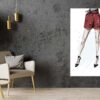 Black Heels with Luxury Bag Print 100% Australian Made
