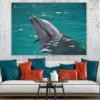 Dolphin on Sea Closeup Photograph Print 100% Australian Made