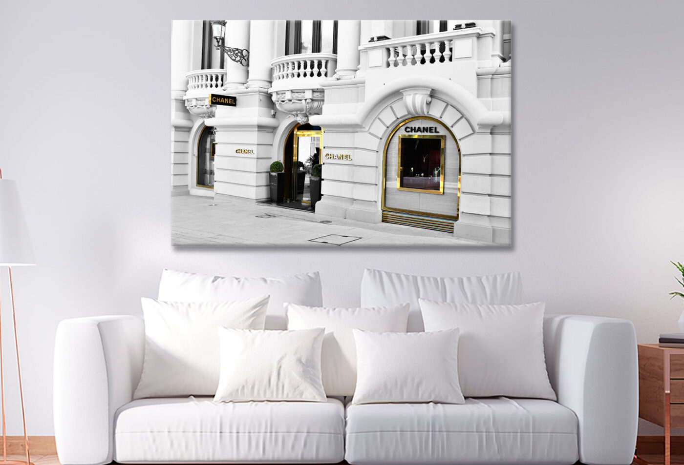 Black with Gold Luxury Fashion Store Print Canvas Ready to hang - Image 2