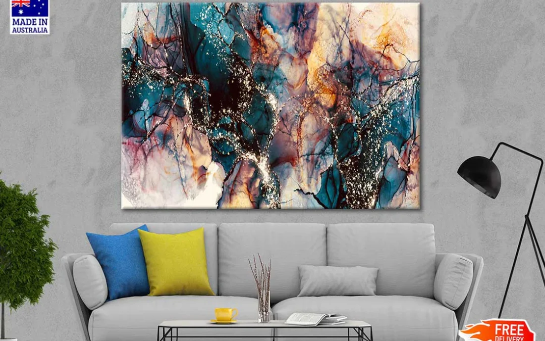 Colored Universe Abstract Background Print 100% Australian Made