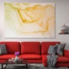 Golden Liquid Abstract Design Print 100% Australian Made - Image 2