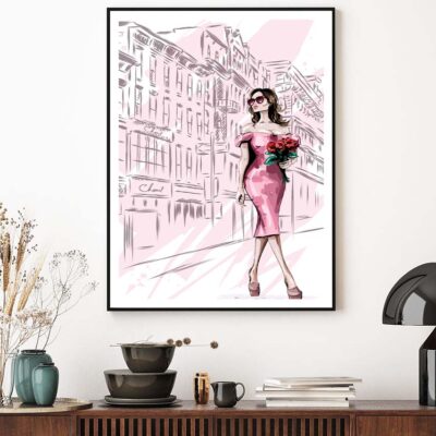 Elegant Fashion Store Art Design Home Decor Premium Quality Poster Print Choose Your Sizes