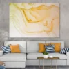 Golden Liquid Abstract Design Print 100% Australian Made
