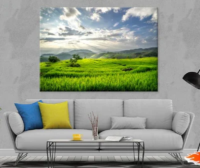 Terraced Rice Fields Mountains Photograph Print 100% Australian Made
