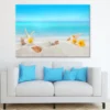 Conch Shell & Flower on Sea View Photograph Print 100% Australian Made