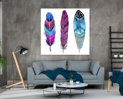 Native Feather Popular multicoloured Print 100% Australian Made