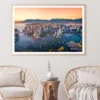Beautiful Aerial View of Downtown Vancouver Skyline, British Columbia, Canada at Sunset Home Decor Premium Quality Poster Print Choose Your Sizes