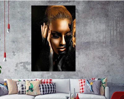 Beautiful Lady in Black Headdress popular Print 100% Australian Made