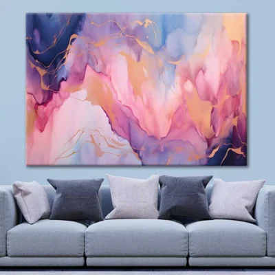 Abstract Colorful Hand Painted Alcohol Ink Print 100% Australian Made
