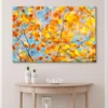 Golden Leaves on Branch Wall Art Decor 100% Australian Made
