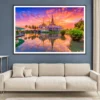 Sunset In Temple at Wat None Kum in Thailand Home Decor Premium Quality Poster Print Choose Your Sizes - Image 2