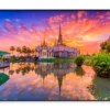 Sunset In Temple at Wat None Kum in Thailand Home Decor Premium Quality Poster Print Choose Your Sizes - Image 3
