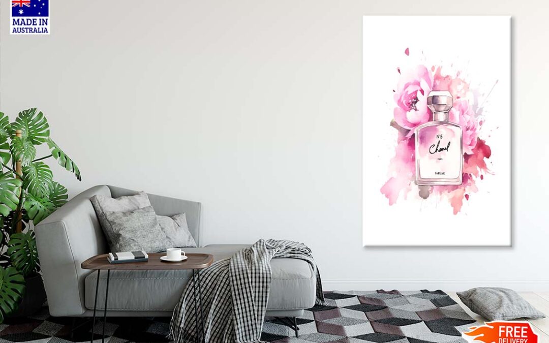 Pink Rose Perfume Print 100% Australian Made