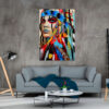 Native headdress Feather Popular multicoloured Print 100% Australian Made