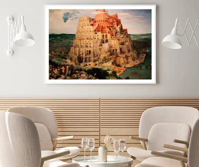 Tower of Babel by Pieter Bruegel the Elder Home Decor Premium Quality Poster Print Choose Your Sizes