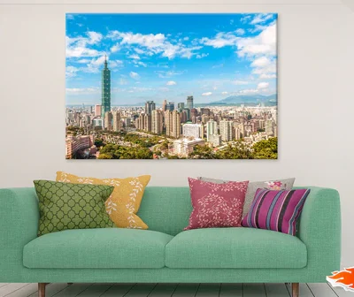 View of Taipei City Taiwan Print 100% Australian Made