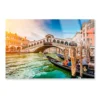 Rialto Bridge at Sunset in Venice, Italy Acrylic Glass Print Tempered Glass Wall Art 100% Made in Australia Ready to Hang - Image 2