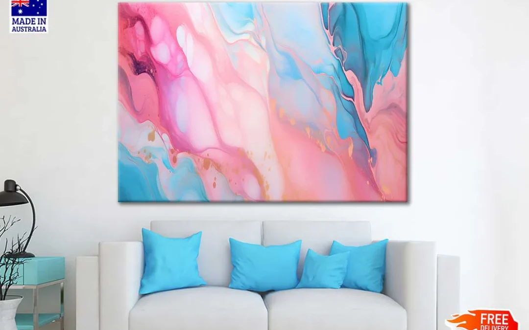 Bright Alcohol Ink Design Print 100% Australian Made