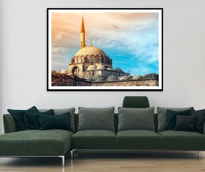 Mosque In Istanbul, Turkey Home Decor Premium Quality Poster Print Choose Your Sizes