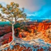 Snow Storm in Bryce & Blue Sky View Wall Art Decor 100% Australian Made - Image 3