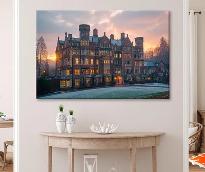 University College Campus Scenery Wall Art Decor 100% Australian Made