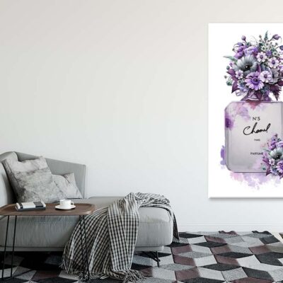 Purple Floral Fashion Perfume Print 100% Australian Made