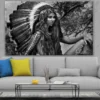 Indian Woman Hunter B&W Portrait Photograph Print 100% Australian Made