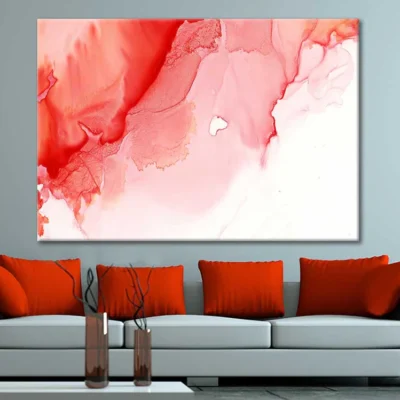 Red Abstract Painting Print 100% Australian Made