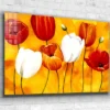 Abstract Tulips Art Print Tempered Glass Wall Art 100% Made in Australia Ready to Hang